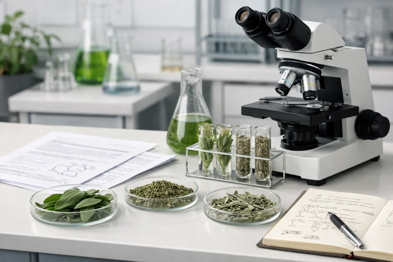 Studi sull’azione della salvia sulla gola nel contesto scientifico